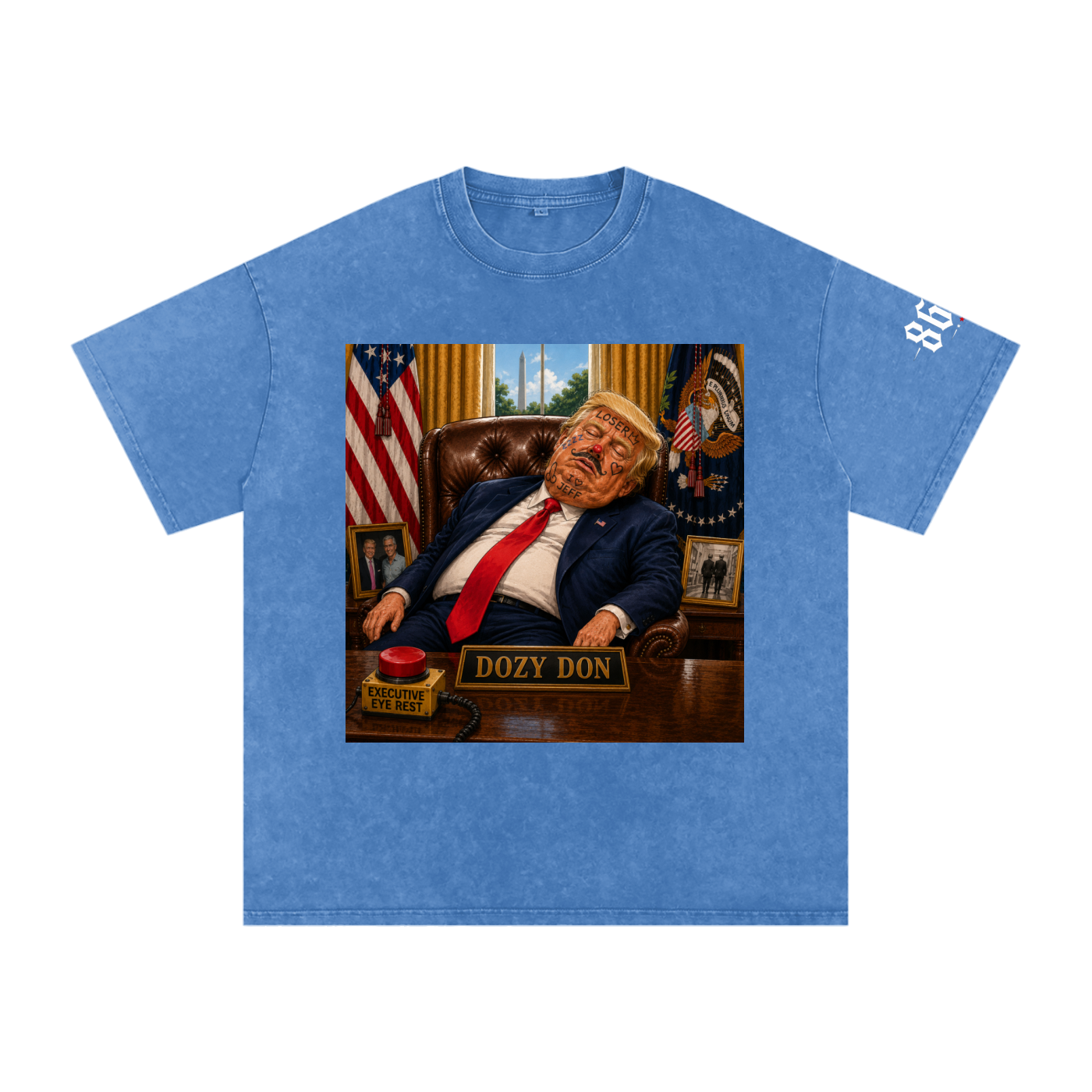 “Dozy Don” Snow Washed Oversized Cotton T-Shirt