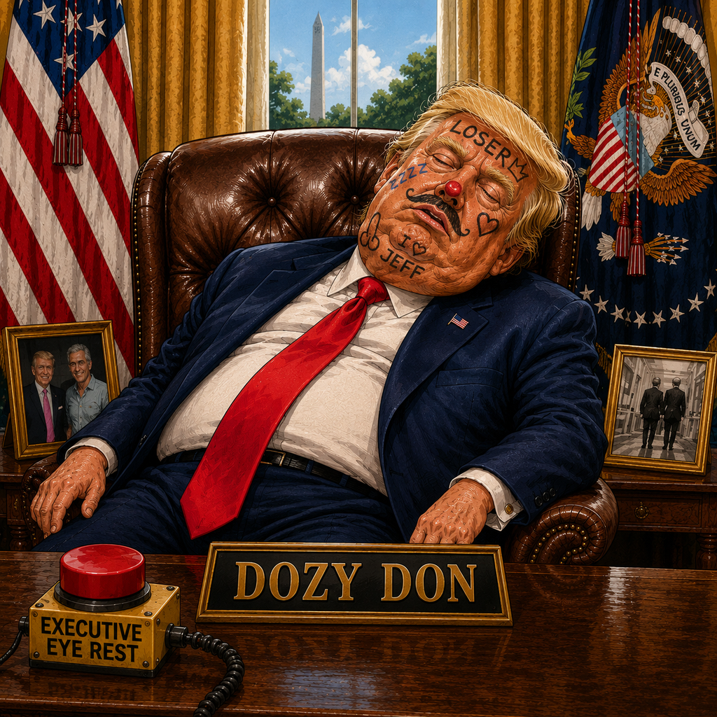 “Dozy Don” Snow Washed Oversized Cotton T-Shirt