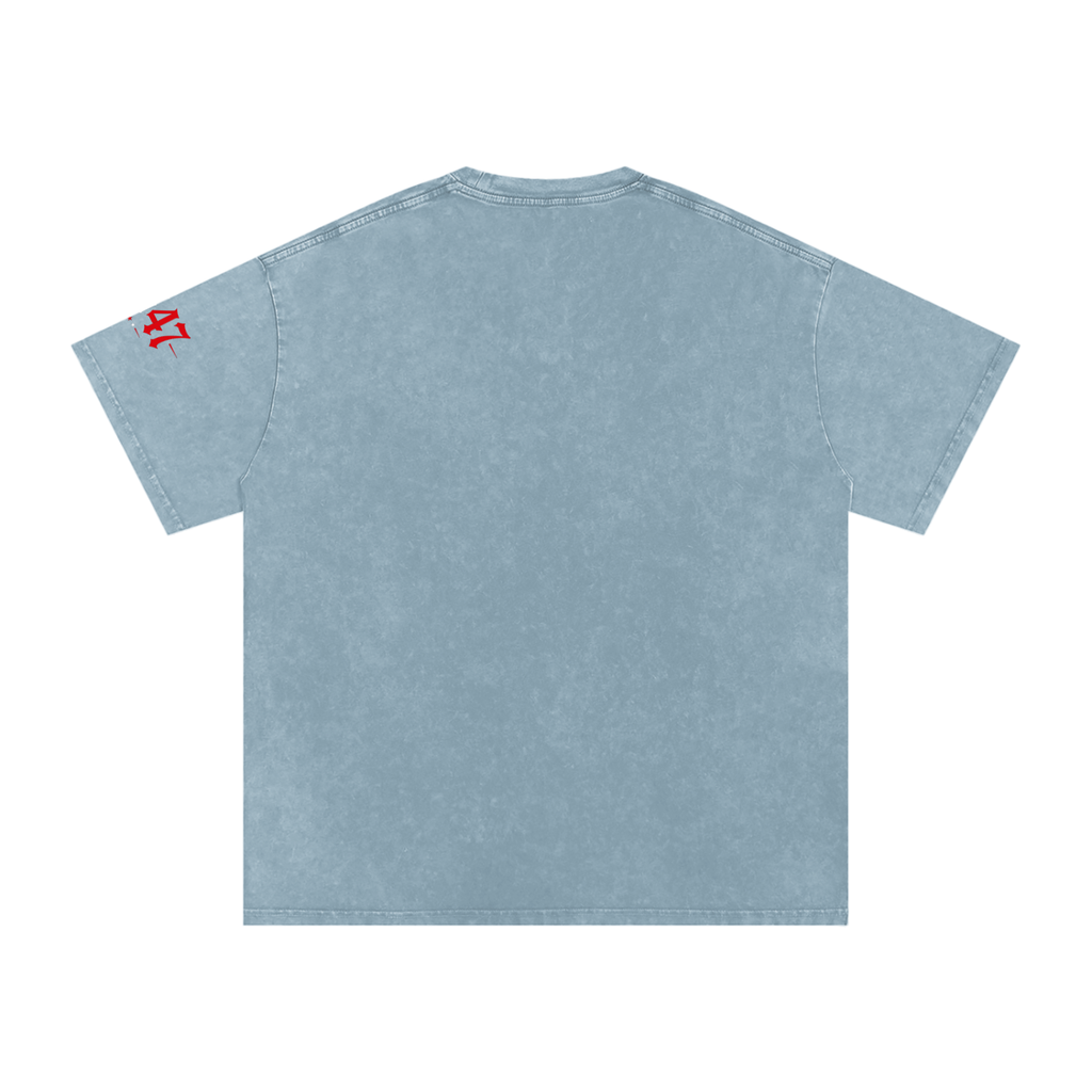 “Uncle Shame” Snow Washed Oversized Cotton T-Shirt