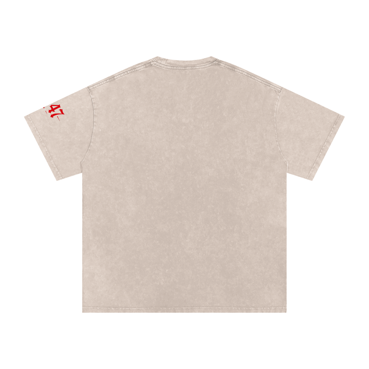 “Uncle Shame” Snow Washed Oversized Cotton T-Shirt
