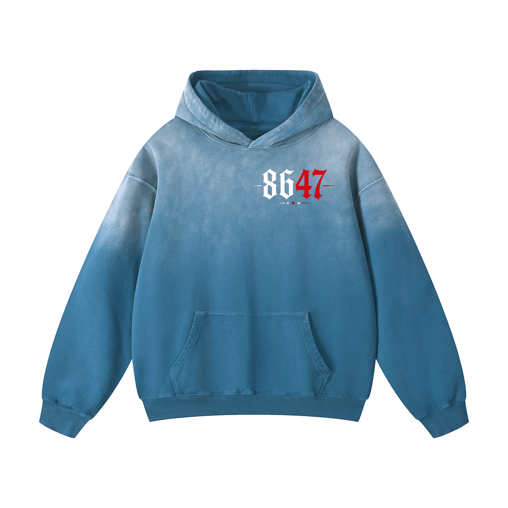 “Qatair Force One” Heavyweight Sunfade Oversized Hoodie