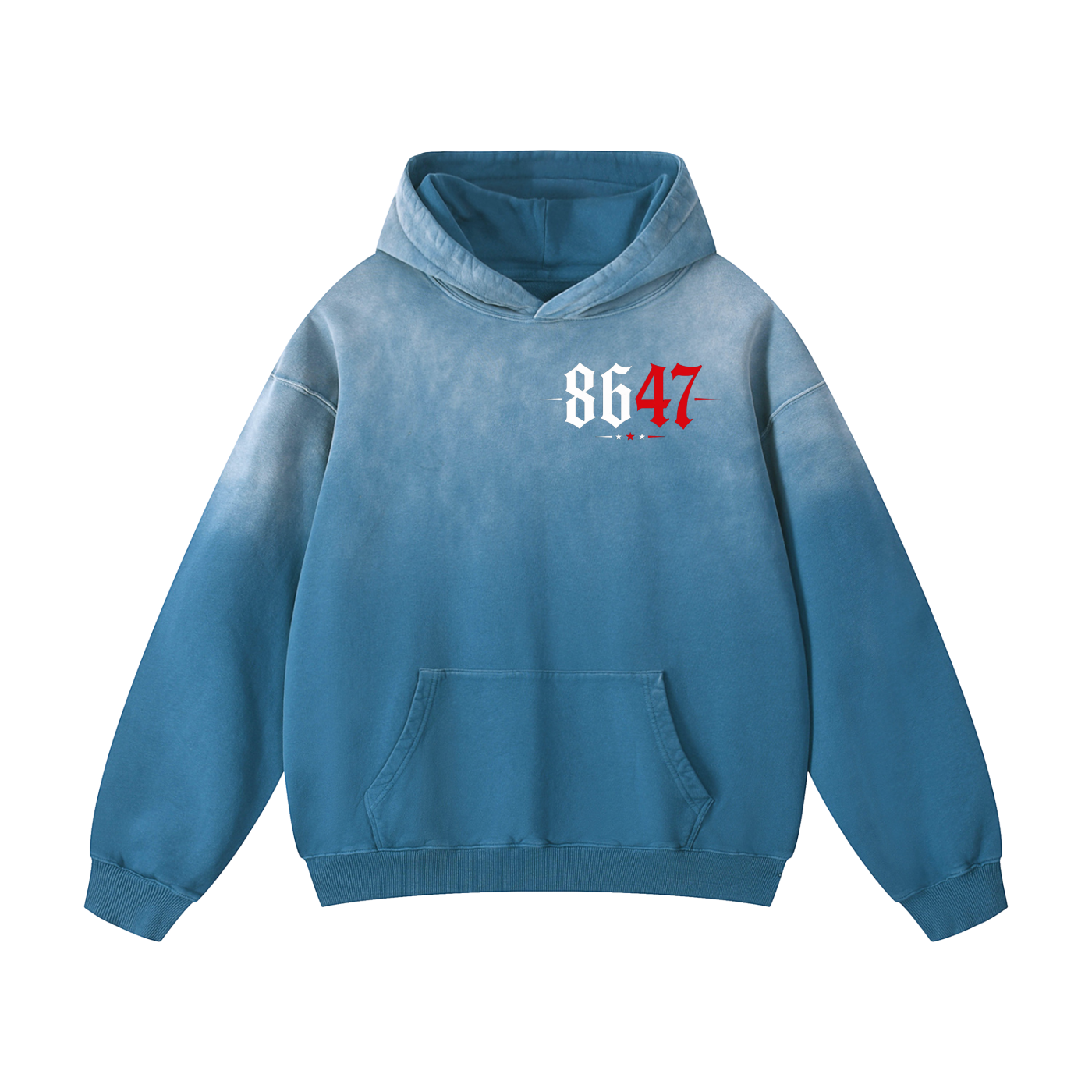 “Qatair Force One” Heavyweight Sunfade Oversized Hoodie