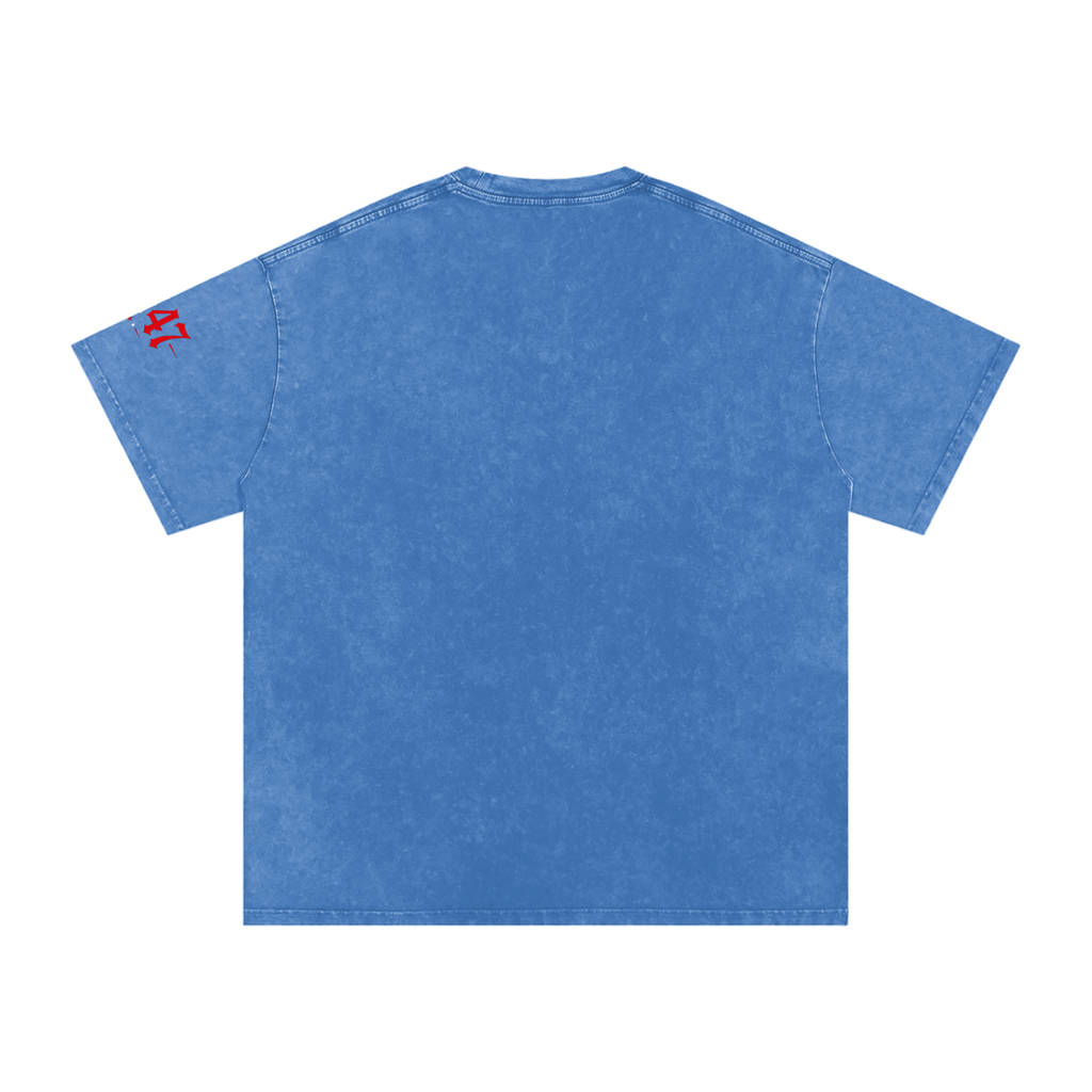 “Uncle Shame” Snow Washed Oversized Cotton T-Shirt