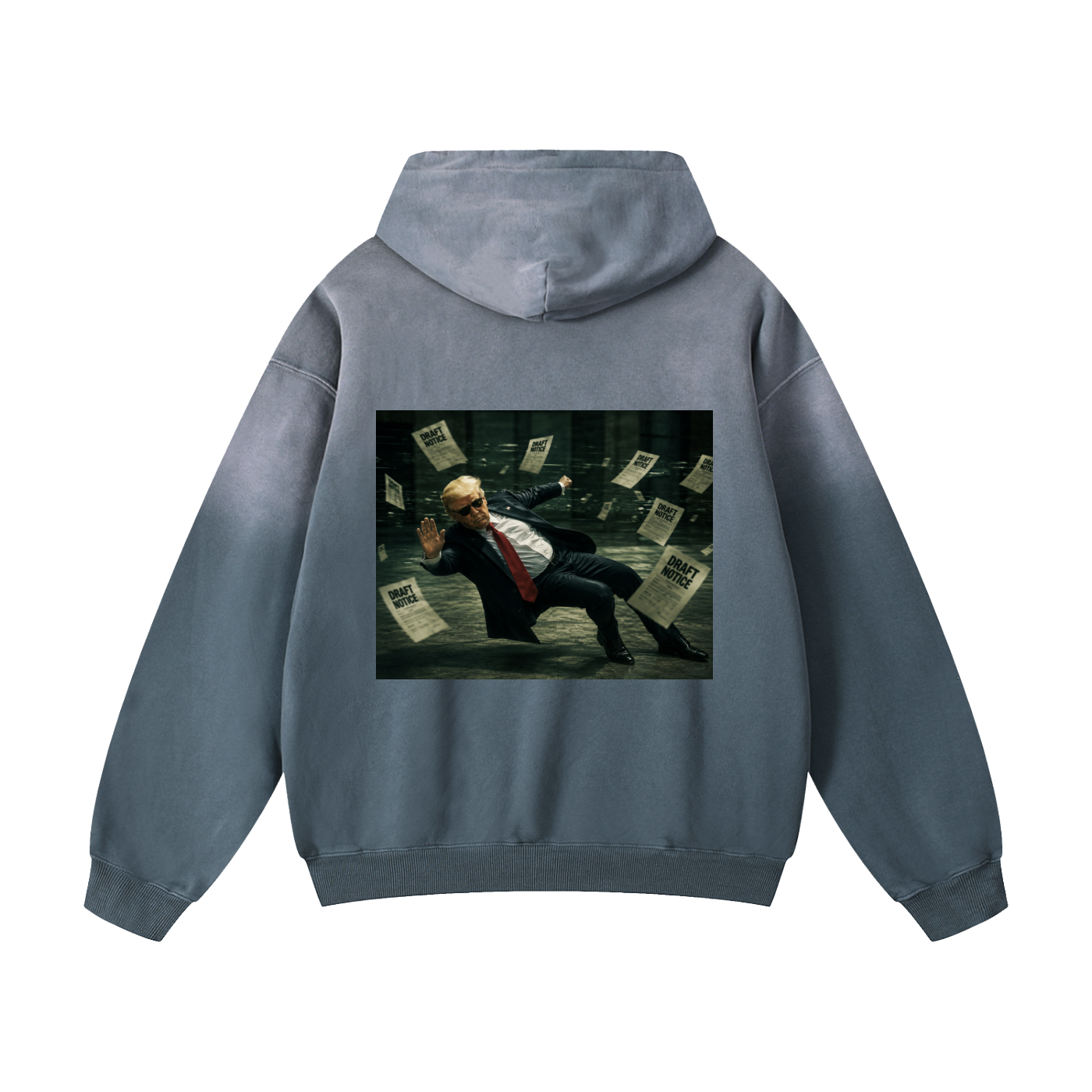 “Draft Dodger” Heavyweight Sunfade Oversized Hoodie