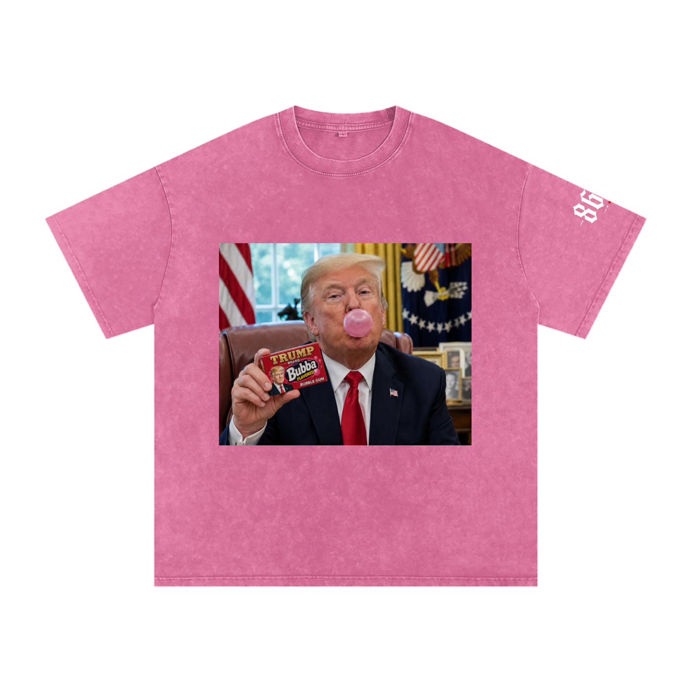 “Blowin’ Bubba” Snow Washed Oversized Cotton T-Shirt