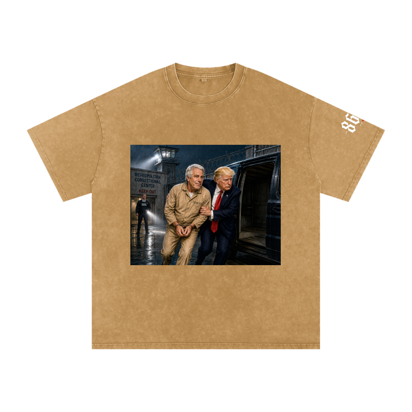“Extraction” Snow Washed Oversized Cotton T-Shirt
