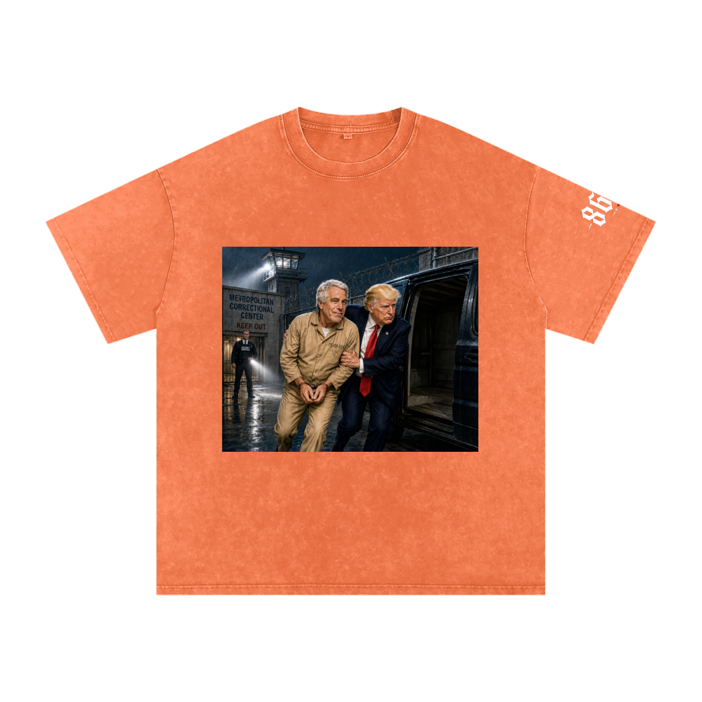 “Extraction” Snow Washed Oversized Cotton T-Shirt