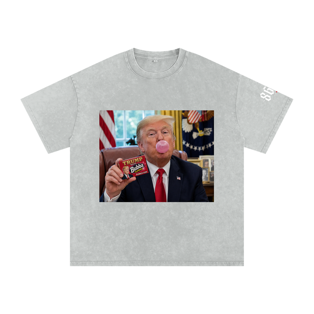 “Blowin’ Bubba” Snow Washed Oversized Cotton T-Shirt