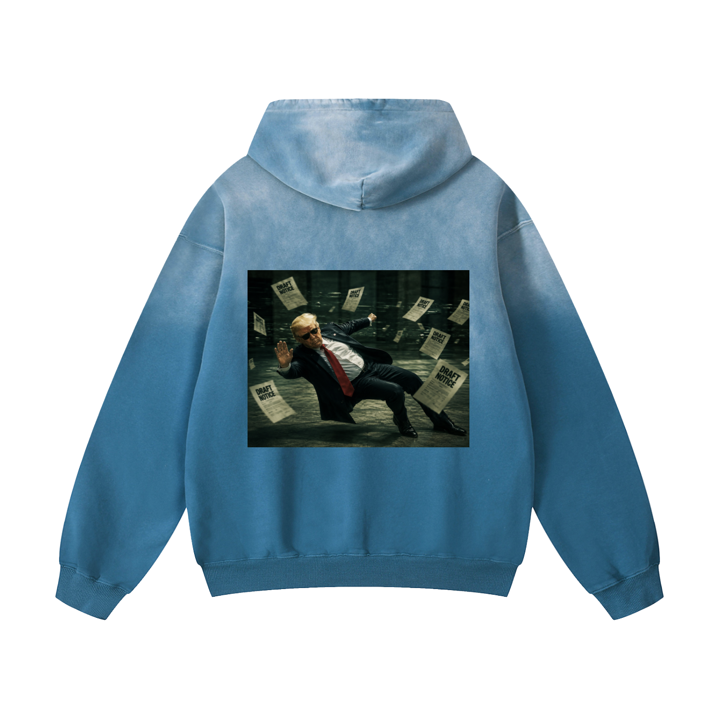 “Draft Dodger” Heavyweight Sunfade Oversized Hoodie