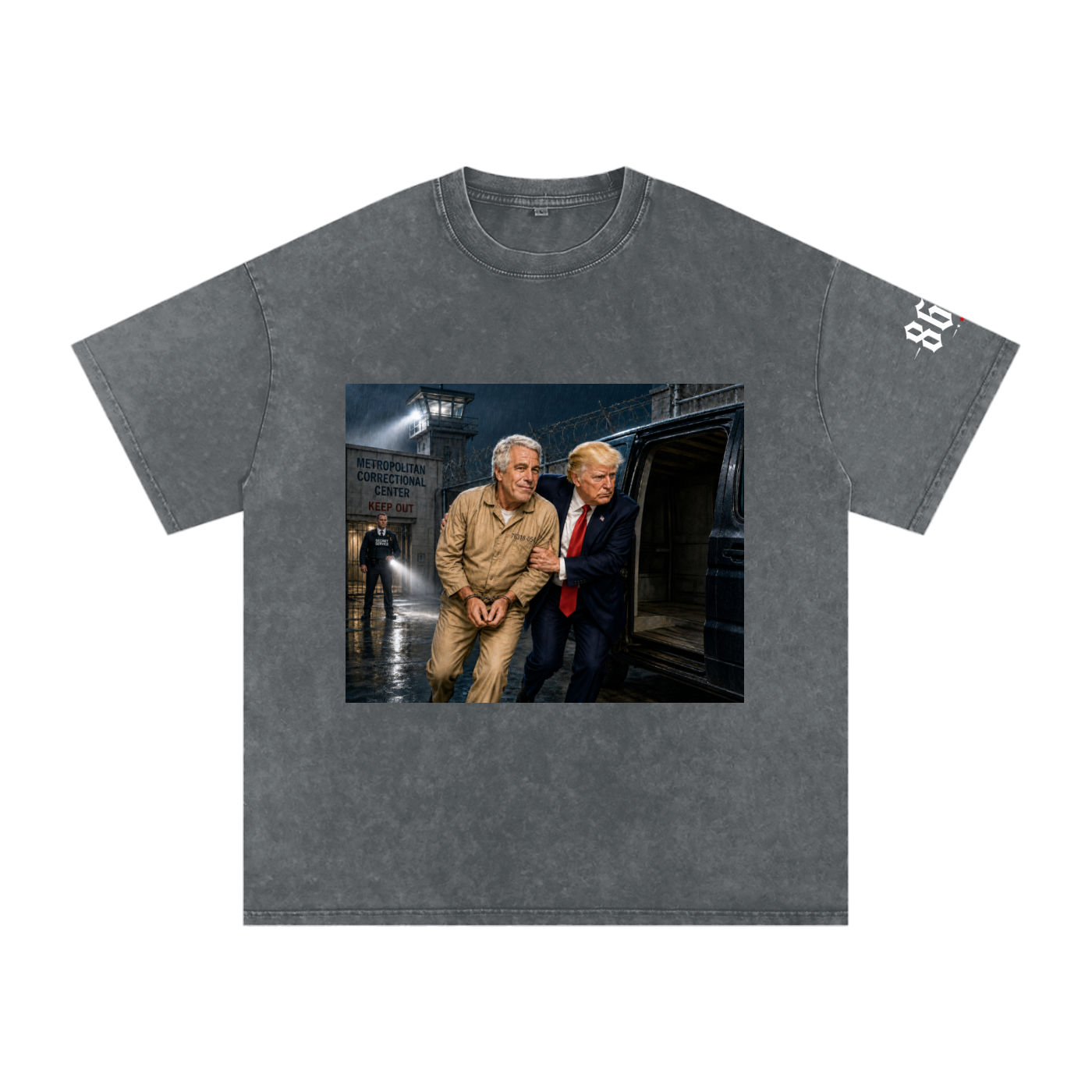 “Extraction” Snow Washed Oversized Cotton T-Shirt