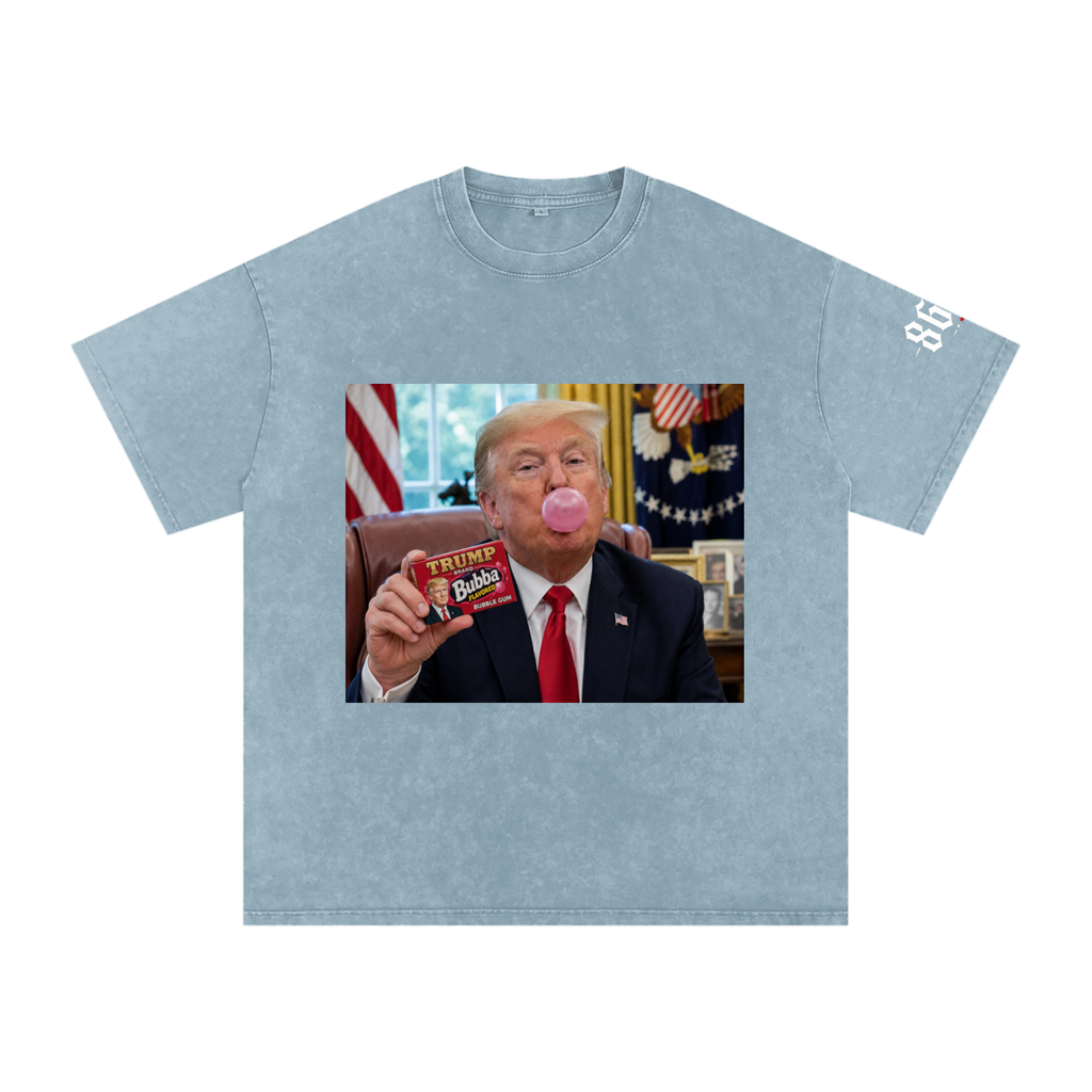 “Blowin’ Bubba” Snow Washed Oversized Cotton T-Shirt