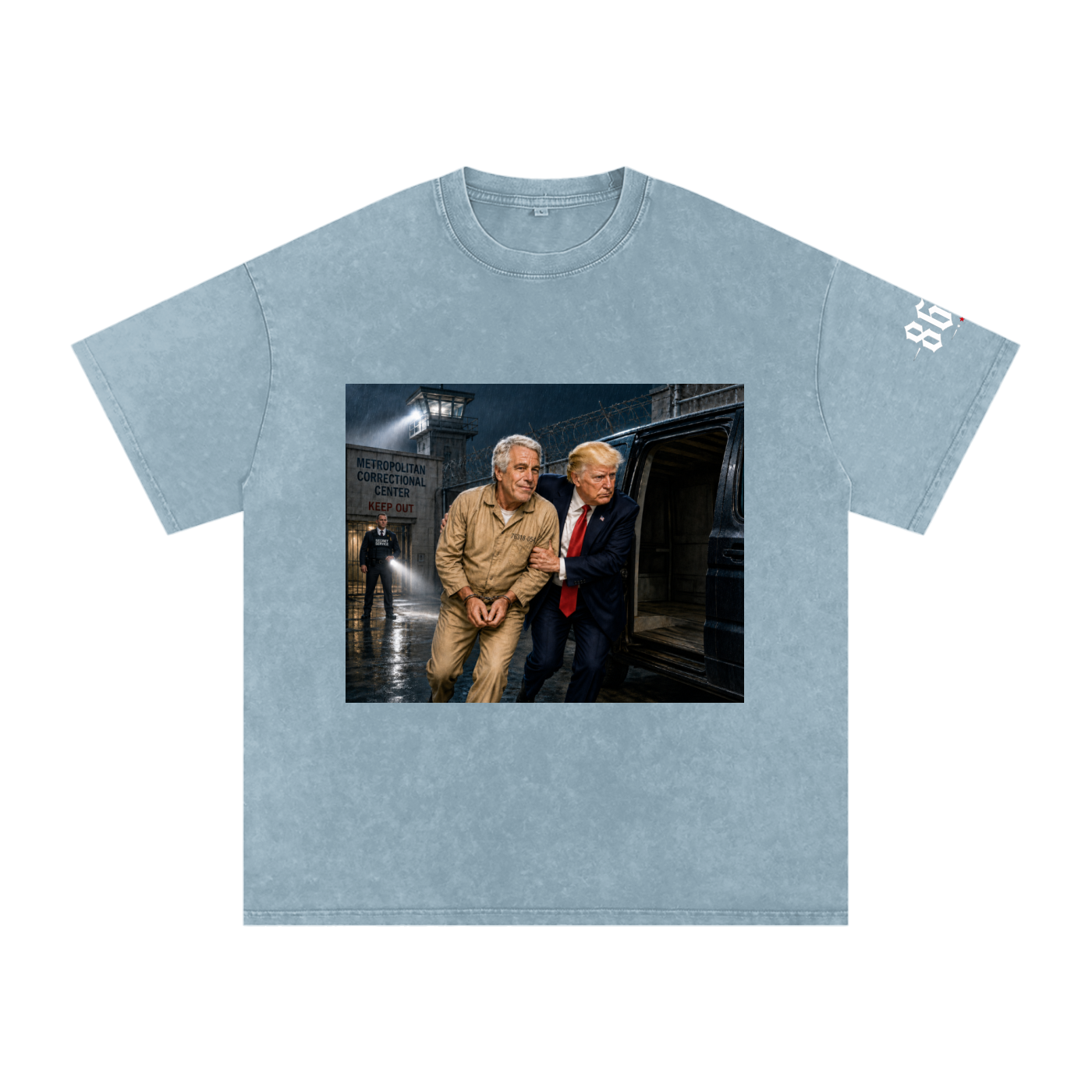 “Extraction” Snow Washed Oversized Cotton T-Shirt