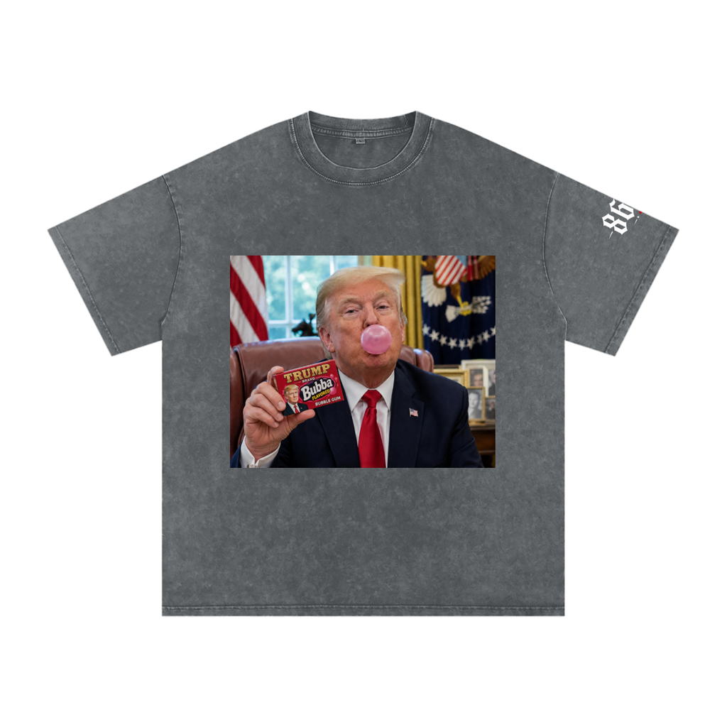 “Blowin’ Bubba” Snow Washed Oversized Cotton T-Shirt