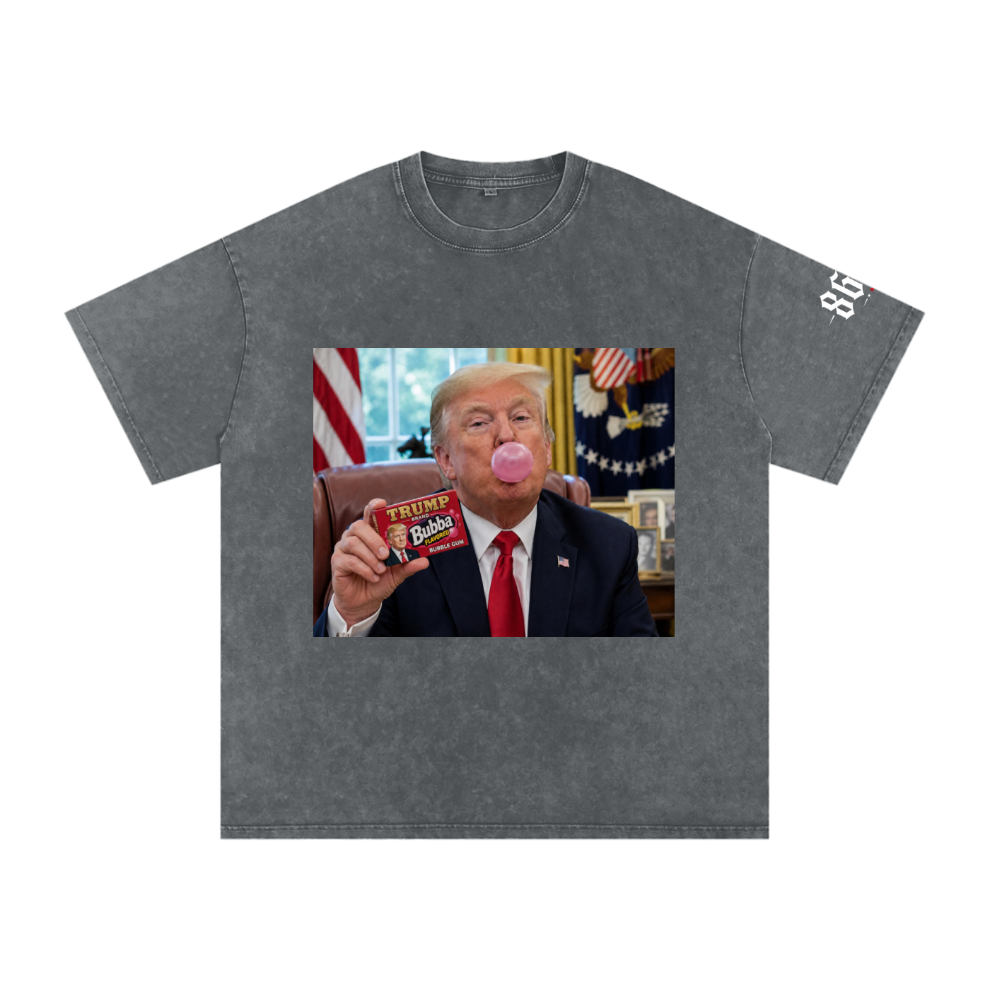 “Blowin’ Bubba” Snow Washed Oversized Cotton T-Shirt
