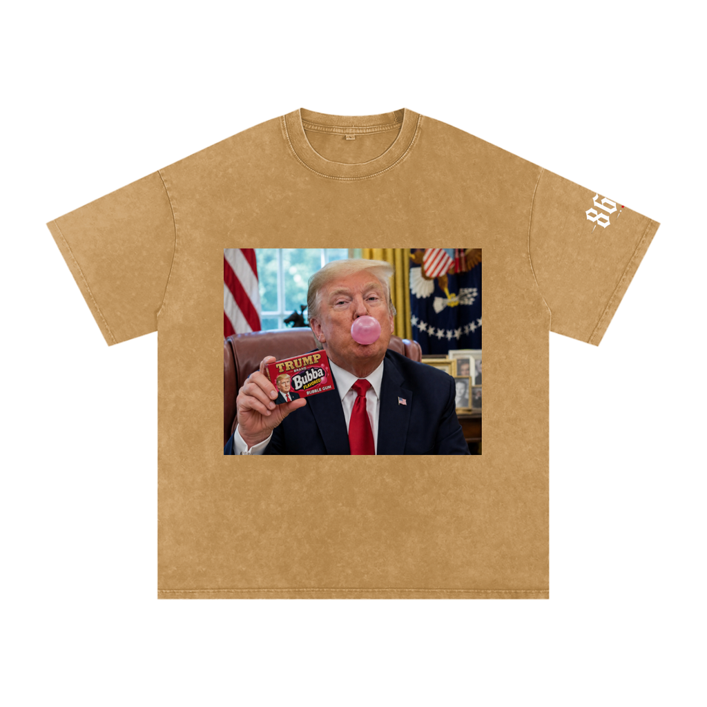 “Blowin’ Bubba” Snow Washed Oversized Cotton T-Shirt
