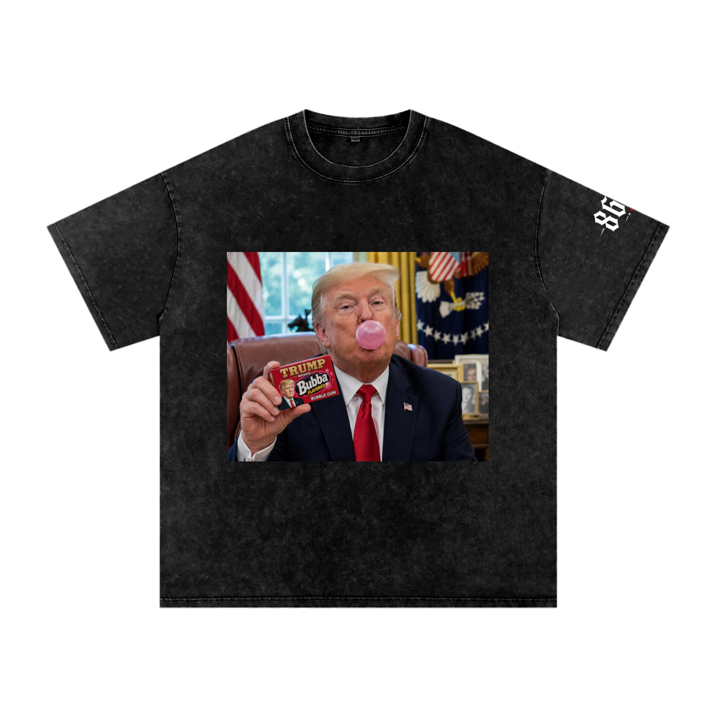 “Blowin’ Bubba” Snow Washed Oversized Cotton T-Shirt