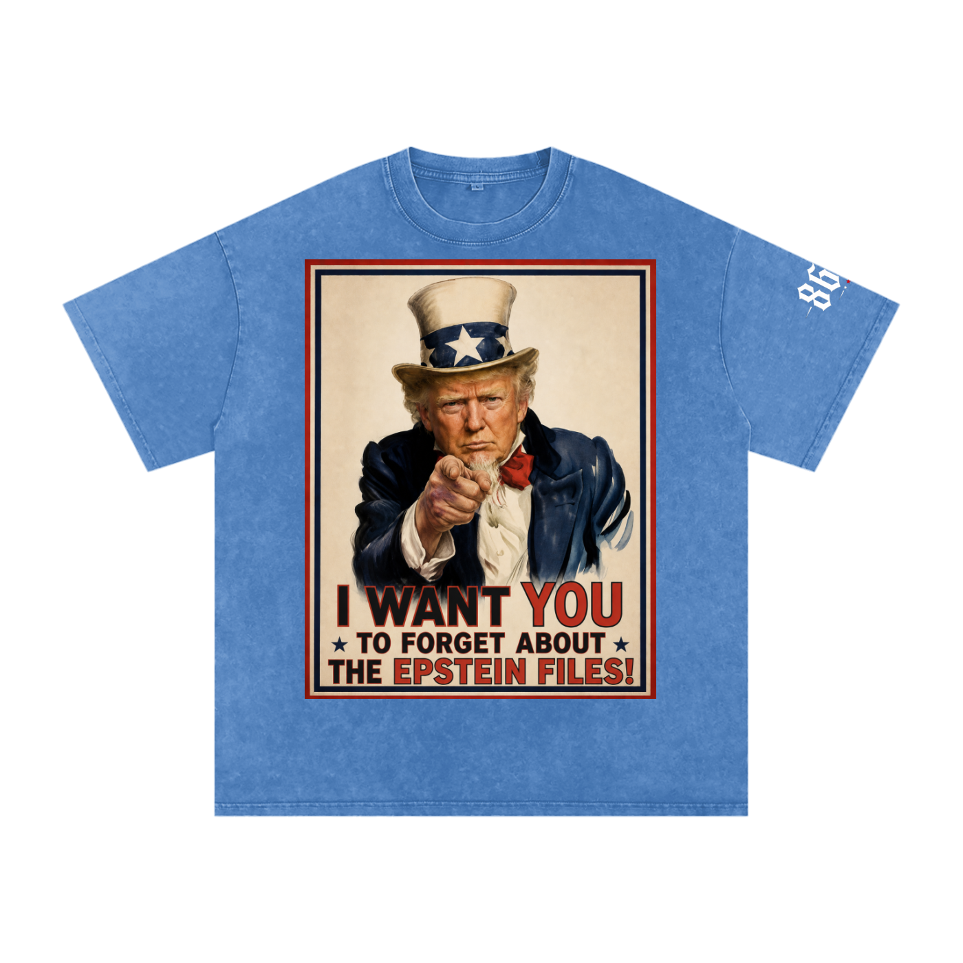 “Uncle Shame” Snow Washed Oversized Cotton T-Shirt