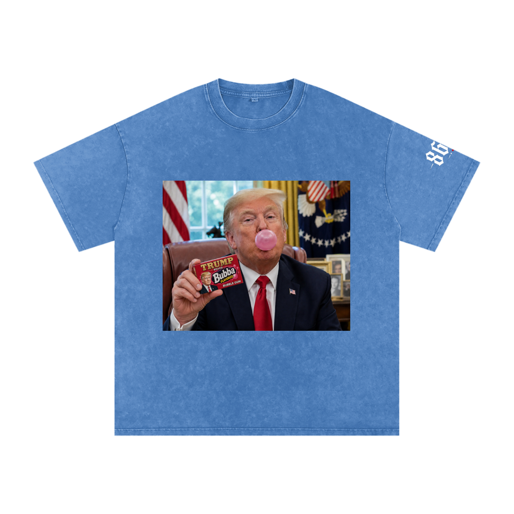 “Blowin’ Bubba” Snow Washed Oversized Cotton T-Shirt