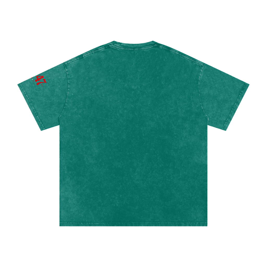 “Uncle Shame” Snow Washed Oversized Cotton T-Shirt